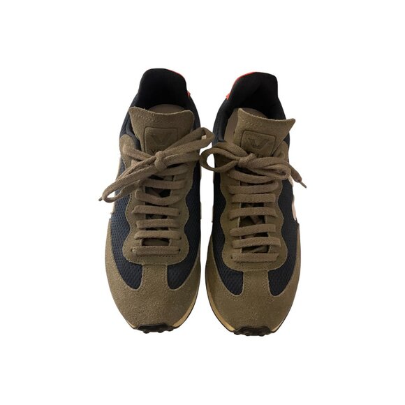 Veja Khaki and Navy Sneakers - Picture 2 of 12